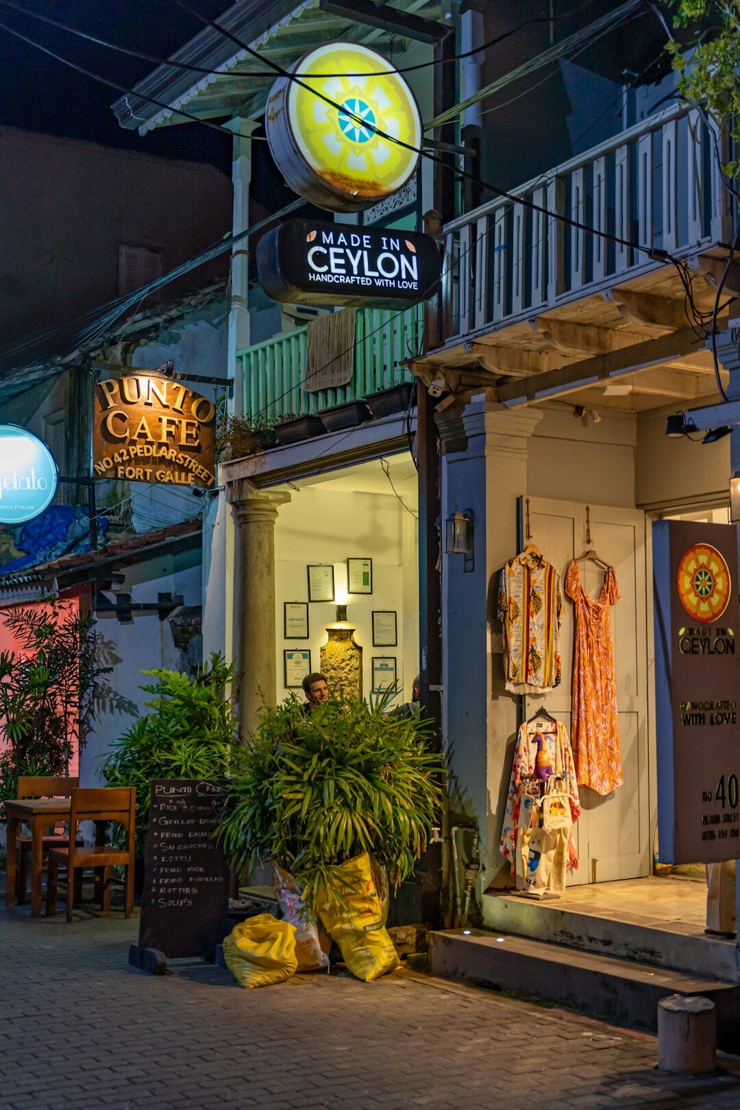 Modern beachfront boutique exterior near La Barra at dusk